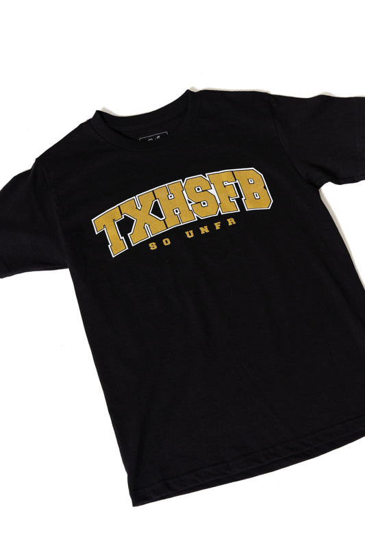 TXHSFB T-Shirt Black/Gold